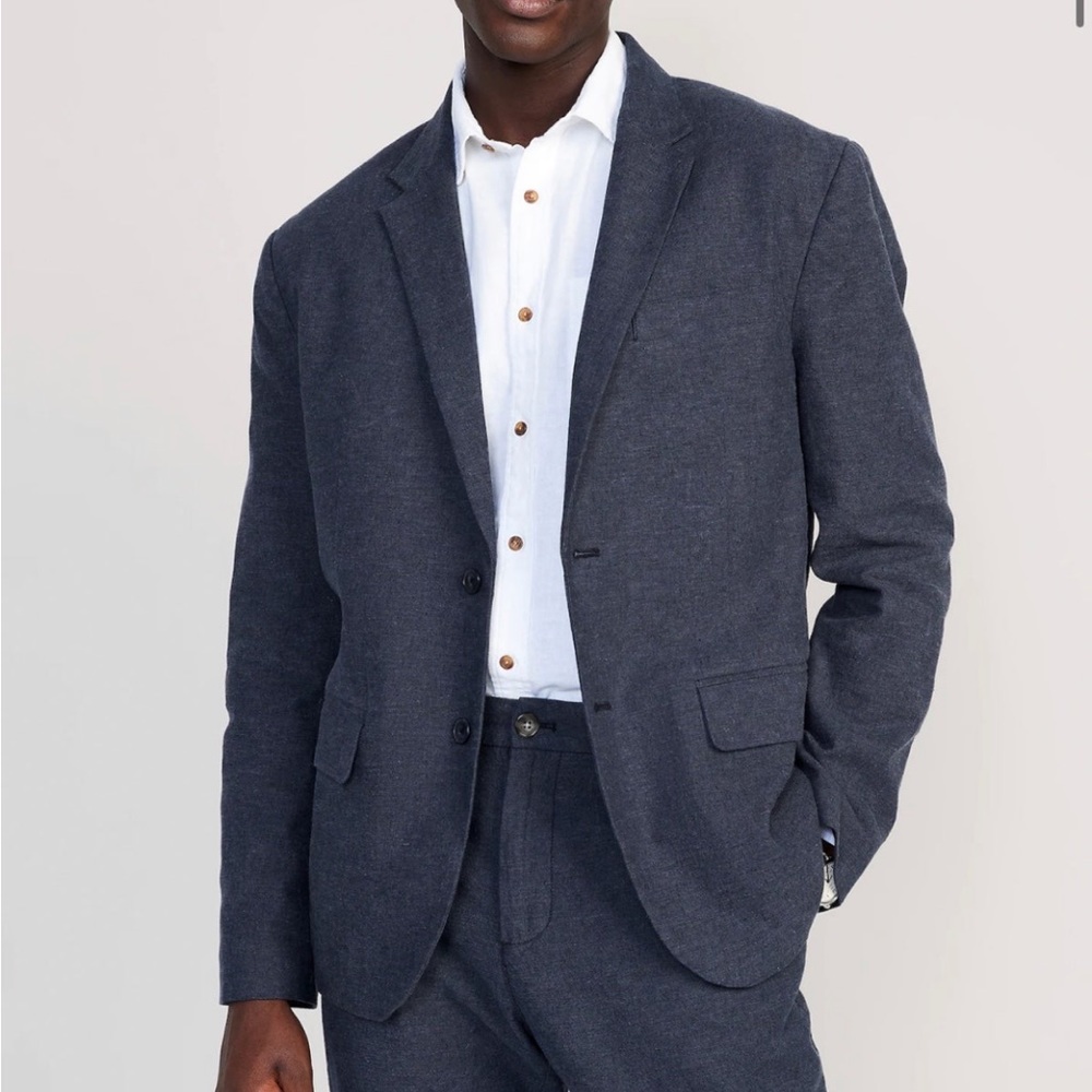 NWT Old Navy Relaxed Linen-Blend Blazer for Men size XL